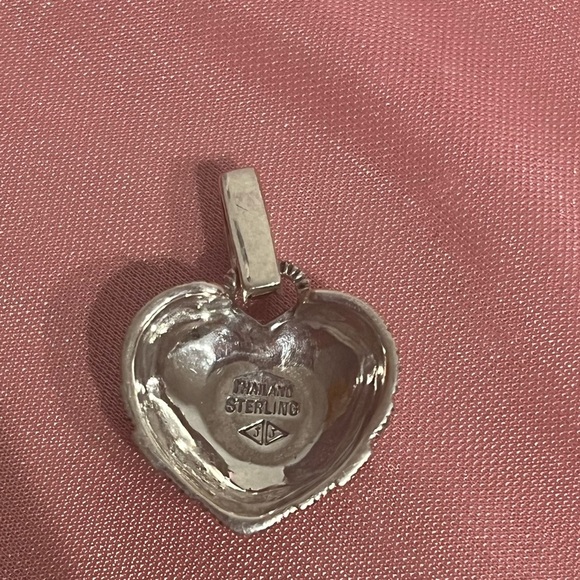 JUDITH JACK JJ Oversized 925 Sterling Silver Marcasite Love  Judith Jack JJ Marcasite‎ Heart Pendant Sterling Silver Signed Vintage